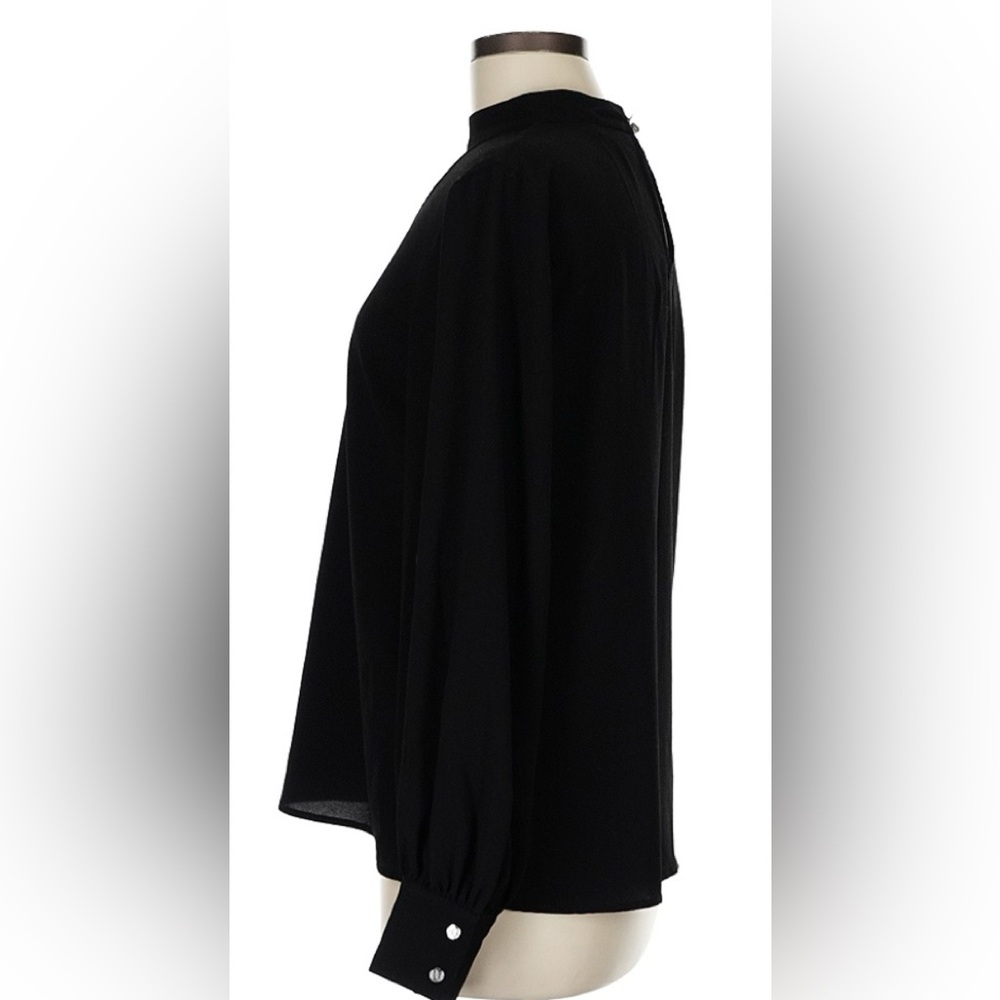 Cece Black V-Neck Blouse - Picture 4 of 8